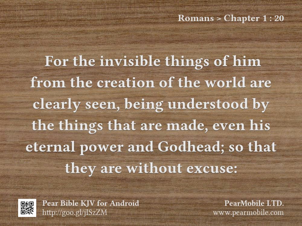 Romans, Chapter 1:20